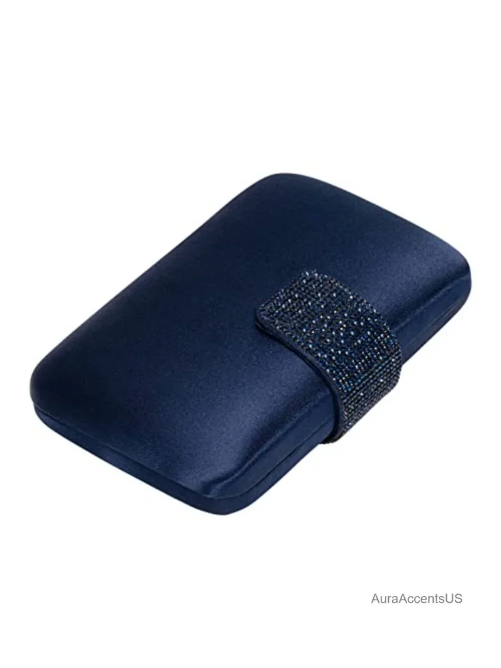 Silk Satin Rhinestones Evening Clutch Purse Prom Wedding Party Crossbody Bag